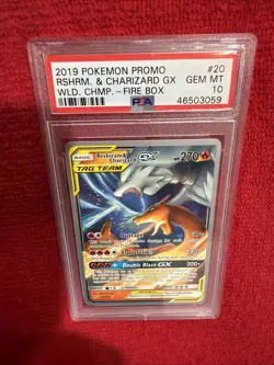 2019 Pokemon Promo Rshrm. Charizard Gx Wld. Chmp. Fire Box #20 PSA 10 - Image 2