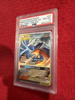 2019 Pokemon Promo Rshrm. Charizard Gx Wld. Chmp. Fire Box #20 PSA 10 - Image 5