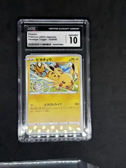 Pokemon - Paradigm Trigger Pikachu 24 Japanese 2022 CGC GEM MINT 10 - Image 1