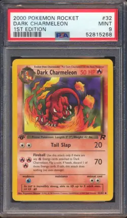 2000 POKEMON ROCKET DARK CHARMELEON #32 1ST EDITION PSA 9! - Image 1