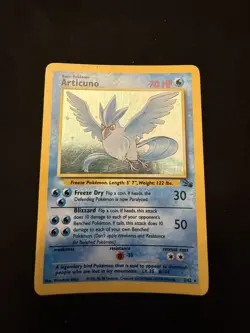 Pokemon Fossil Articuno 2/62 Holo Rare – LP – WotC Vintage 1999 - Image 1