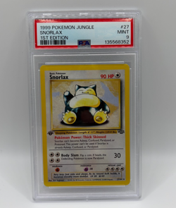 1999 Pokemon Jungle Snorlax 1st Edition Mint 9 PSA #27 - Image 1