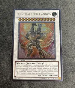 Yu-Gi-Oh T.G. Halberd Cannon EXVC-EN043 Ultimate Rare UTR 1st Edition EURO - Image 1