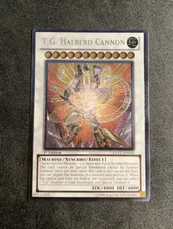 Yu-Gi-Oh T.G. Halberd Cannon EXVC-EN043 Ultimate Rare UTR 1st Edition EURO - Image 4