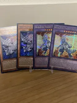 Yugioh - Blue Eyes Jet Dragon Tyrant Dragon Set Prismatic Secret Rare Lot - Image 1