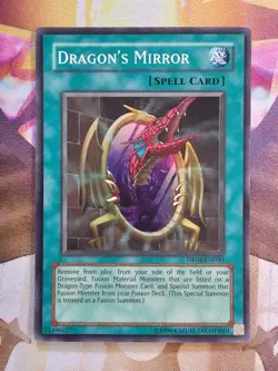 Yugioh DR04-EN040 Dragon's Mirror Super Rare Dark Revelation 4 LP Light Play - Image 1