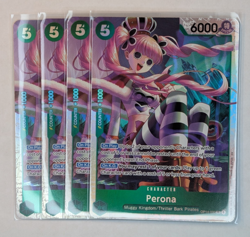 4x Perona - OP14-033 OP14-033 The Azure Sea's Seven Foil - Full Playset NM - Image 1