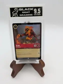 LORCANA TRADING CARD GAME DISNEY SCAR 122/204 9.5 GM - Image 1