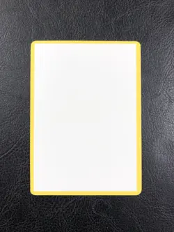 Blank Filler Card - Yellow Border - Pokemon TCG - LP - For Autographs & Sketches - Image 1