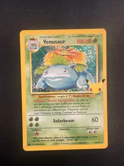 Pokemon TCG Venusaur Classic Collection Holo Rare Card 15/102 NM Condition - Image 1