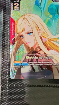 Battle of Aces R+ GD01-111 GD03 [SP PAR] Steel Requiem Gundam Card English - Image 5