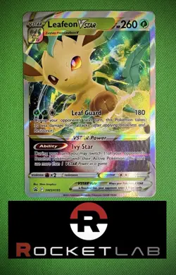 Leafeon VSTAR SWSH195 JUMBO Cards Holo Pokemon TCG Lightly Played - Image 1