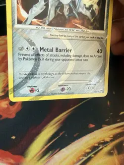 Pokemon Arceus Lv. 100 AR9 Platinum Holo Rare Pokemon Card TCG | LP - Image 3