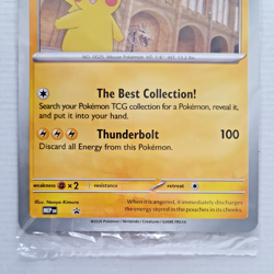 Pokemon TCG - Pikachu at the Museum (Oversize/Jumbo) Black Star Promo Card - Image 3