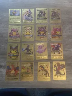 pokemon Gold Foil - Fan Art Cards - Get All Cards Pictured - Image 1