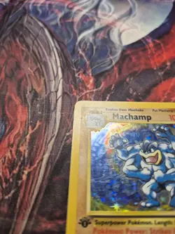 Machamp 8/102 Holo Rare 1st Edition Base Set WOTC Pokemon Card MP/HP - Image 4