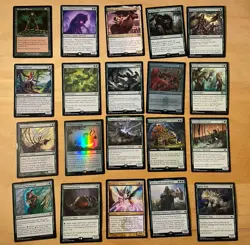 MTG Lot Of 20 Green Cards Including Rares and Mythics NM - Image 1