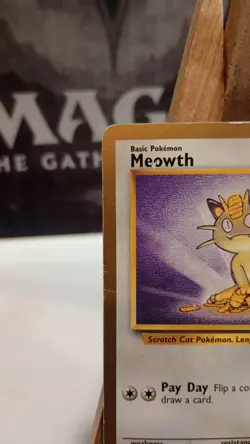 Meowth 56 / 64 Common Gold Border Promo Pokemon Card M/P FRUIT ROLL UP - Image 2