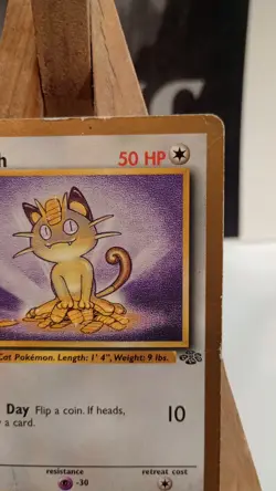 Meowth 56 / 64 Common Gold Border Promo Pokemon Card M/P FRUIT ROLL UP - Image 3