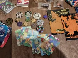Misc Pokemon Card Stuff Lot #1 Older Theme Deck Coin Etb Guide Pin Mini Binder - Image 4