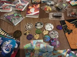 Misc Pokemon Card Stuff Lot #1 Older Theme Deck Coin Etb Guide Pin Mini Binder - Image 5