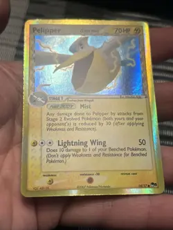 Pokemon TCG Pelipper Promo Card 14/17 Pop Series 5 Delta Species- LP - Image 3