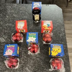 Six 1999 Burger King Pokemon 23k Gold Cards with Pokeballs, Certificates, Boxes - Image 2