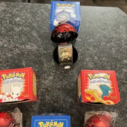 Six 1999 Burger King Pokemon 23k Gold Cards with Pokeballs, Certificates, Boxes - Image 5