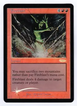 Fireblast (foil) – MtG – Friday Night Magic promo – NM - Image 1