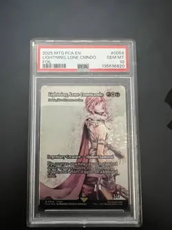 Lightning, Lone Commando (Showcase Foil) #0054 MTG FCA Final Fantasy PSA 10 - Image 1