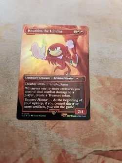 Knuckles The Echidna Rainbow Foil Secret Lair MTG NM - Image 1