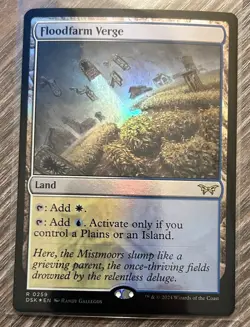 MTG Floodfarm Verge (259/501) Duskmourn House of Horror NM FOIL - Image 1