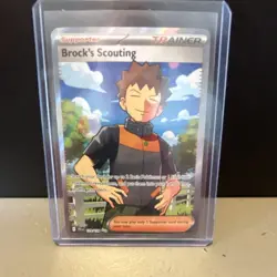 Pokemon Brock's Scouting 179/159 Sv09: Journey Together Ultra Rare Full Art Holo - Image 1