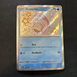 Pokemon TCG Slowpoke 116/091 SV Paldean Fates Shiny Rare NM/M - Image 1