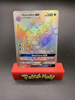 Gyarados GX 112/111 - Pokemon TCG Crimson Invasion - Secret Rare Rainbow - NM - Image 1