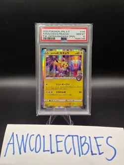 2020 POKEMON JPN S PROMO #144 KANAZAWA'S PIKACHU PSA 10 - Image 1