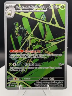 Pokemon TCG: Destined Rivals: 187/182: Rocket's Spidops Illustration Rare (NM) - Image 1