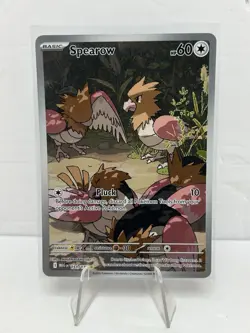 Pokemon: Spearow Illustration Rare IR Full Art Holo 151/132 Mega Evolution - Image 1