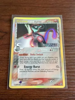 Pokemon TCG Delta Species Mewtwo Reverse Holo Stamped 12/113 NM - Image 1