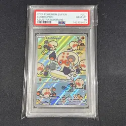 2024 POKEMON SSP EN-SURGING SPARKS ILLUSTRATION RARE #207 CLOBBOPUS PSA 10 - Image 1