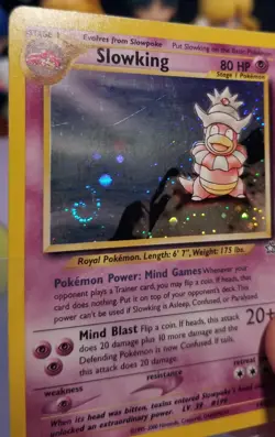 Slowking Holo SWIRL Unlimited NM 14/111 Neo Genesis Pokemon - Image 3