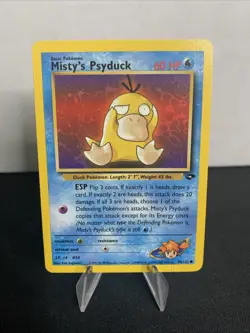Misty's Psyduck - 90/132 Gym Challenge - WOTC Unlimited - Pokemon TCG - 2000 - Image 2