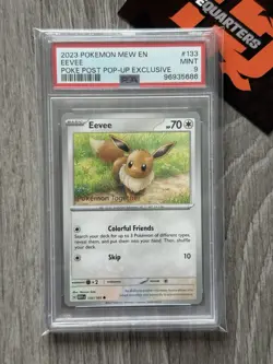 Eevee 133/165 Pokemon Together Stamped Promo PSA 9 - Image 1