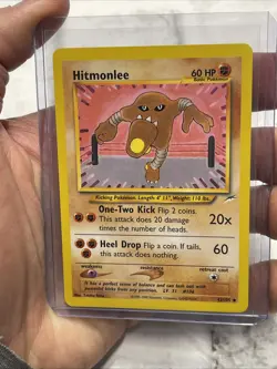 Pokemon TCG Hitmonlee Neo Destiny 42/105 Regular Unlimited Uncommon Vintage NM - Image 1