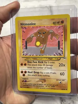 Pokemon TCG Hitmonlee Neo Destiny 42/105 Regular Unlimited Uncommon Vintage NM - Image 2
