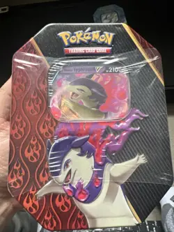 Pokemon TCG Divergent Powers Hisuian Typhlosion V Tin Box New Sealed - Image 1