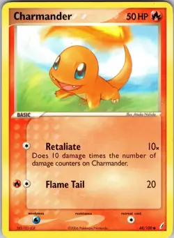 Charmander 48/100 Crystal Guardians Pokemon TCG LP - Image 1