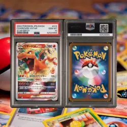 2022 POKEMON JPN SWORD & SHIELD STAR BIRTH #015 CHARIZARD VSTAR PSA 10 - Image 1