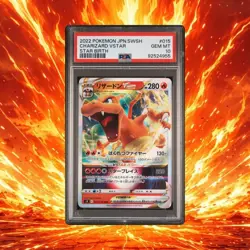 2022 POKEMON JPN SWORD & SHIELD STAR BIRTH #015 CHARIZARD VSTAR PSA 10 - Image 2