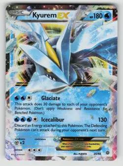 Kyurem EX 25/98 Holo Rare EX Ancient Origins Pokemon MP - Image 1